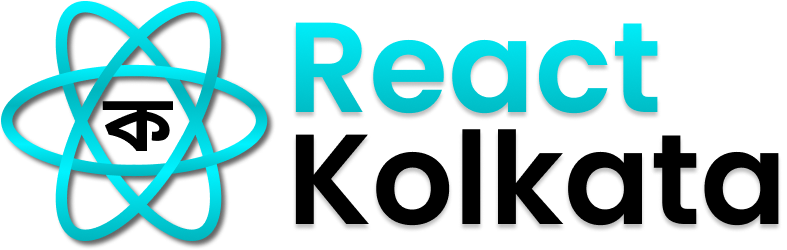 React Kolkata Full Lockup on Light